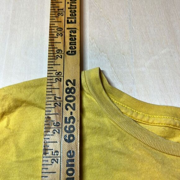 Ed Hardy T-Shirt Yellow With Tiger Graphic‎ Tee Short Sleeve Crew Mens XXLarge - Picture 2 of 7